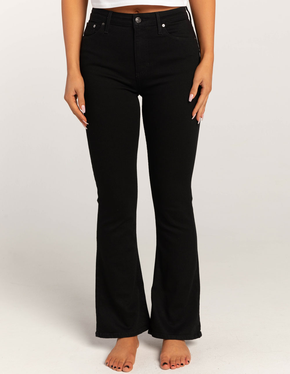 GUESS Sexy Flared Womens Jeans - BLACK DENIM | Tillys