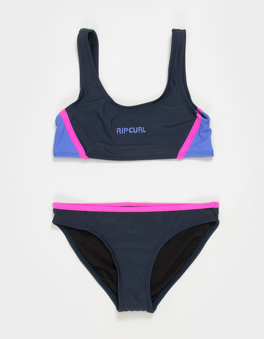 RIP CURL Surf Revival Girls Bralette Bikini Set - NAVY