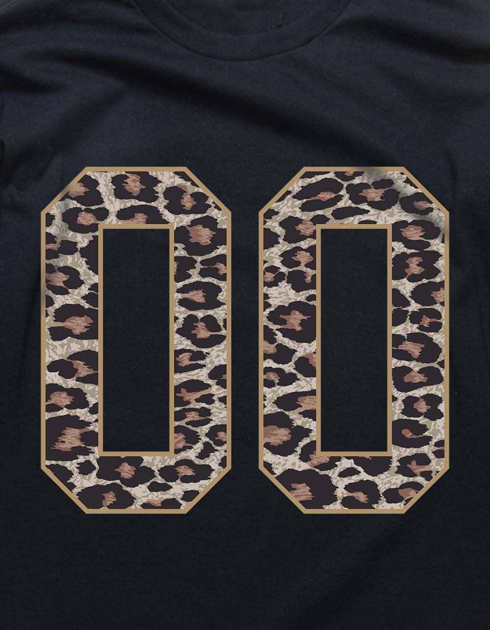 LEOPARD Double Zero Unisex Long Sleeve Tee - BLACK