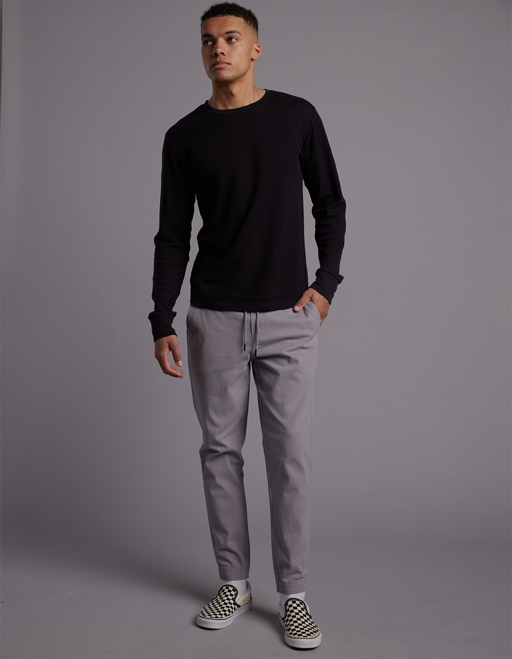 RSQ Mens Twill Jogger Pants - LIGHT GRAY | Tillys