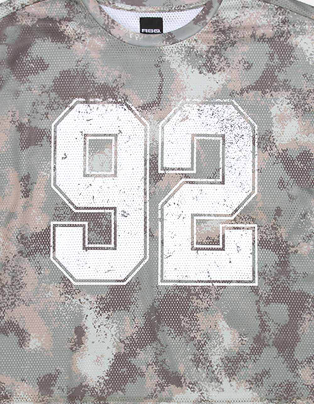 RSQ Mens Mesh Muscle Tee - CAMO GREEN