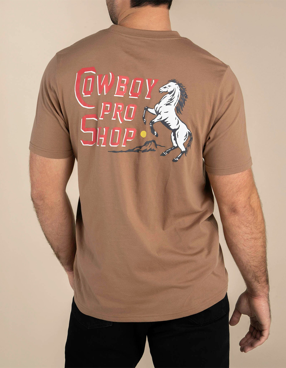 SENDERO PROVISIONS CO. Cowboy Pro Mens Tee - BROWN