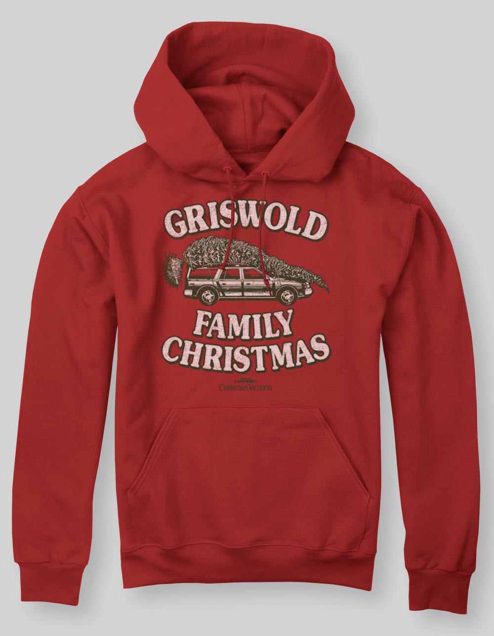 NATIONAL LAMPOON'S CHRISTMAS VACATION Tie One On Unisex Hoodie - RED