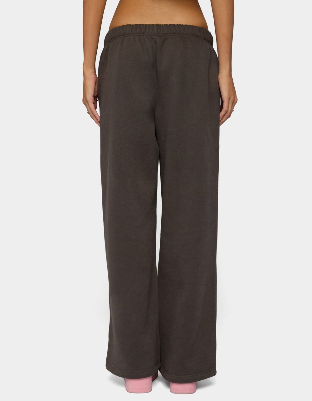 Edikted Always Sequin Sweatpants - DARK GRAY