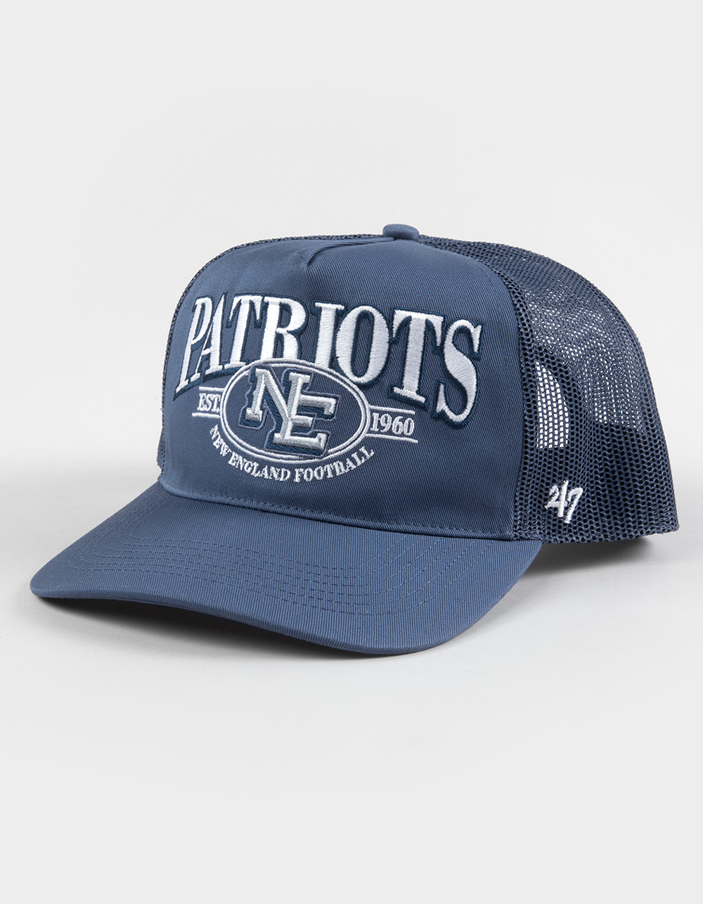 47 BRAND New England Patriots Deluxia '47 Hitch Trucker Hat - BLUE COMBO