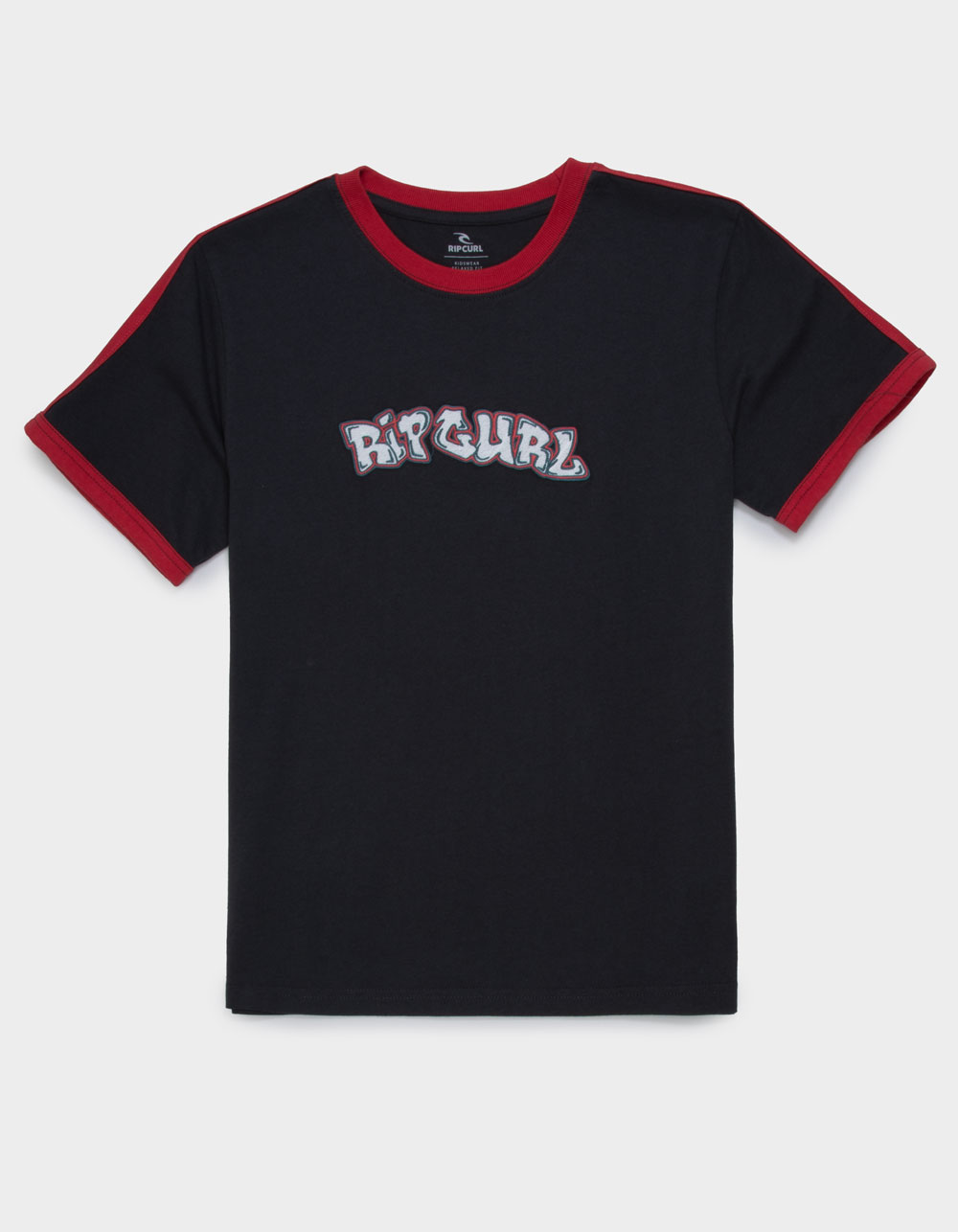 RIP CURL Surf Shack Logo Boys Tee - WASHED BLACK