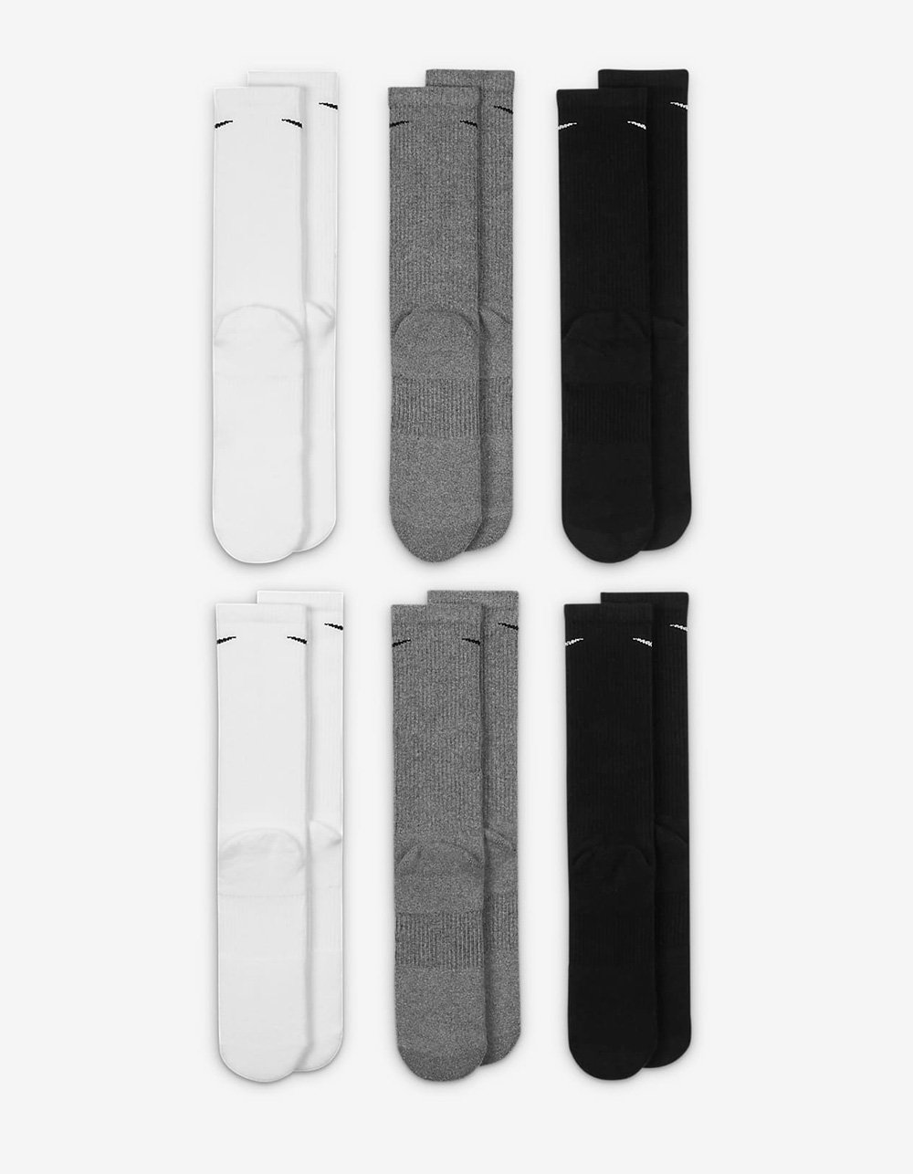 mens white nike crew socks 6 pack