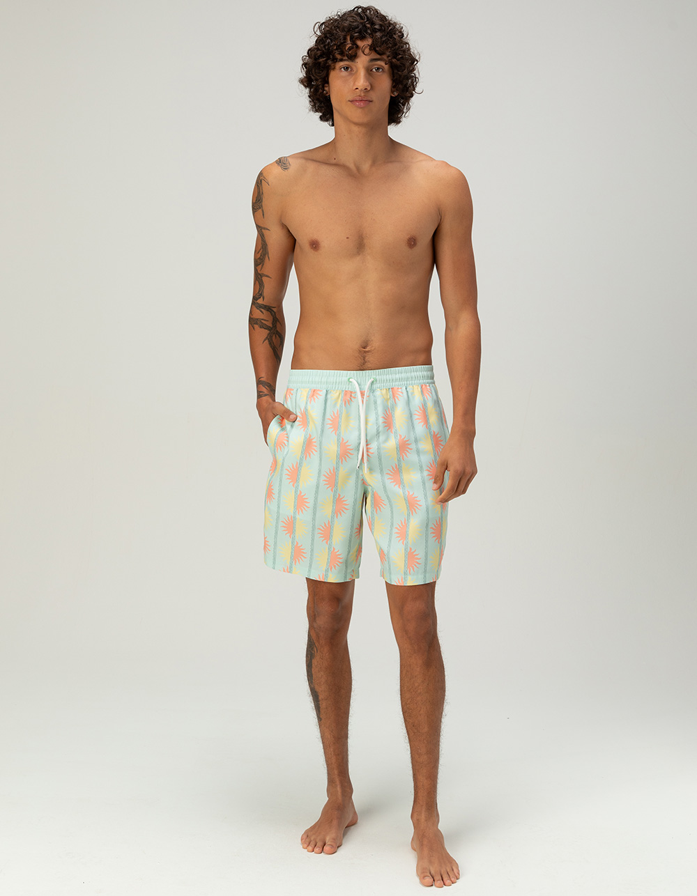 BILLABONG Shorey Print Mens Swim Trunks