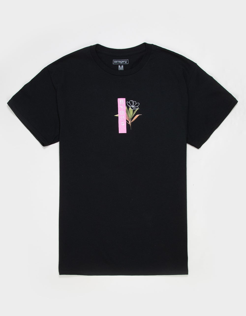 SAME GANG Restless Flower Mens Tee - BLACK