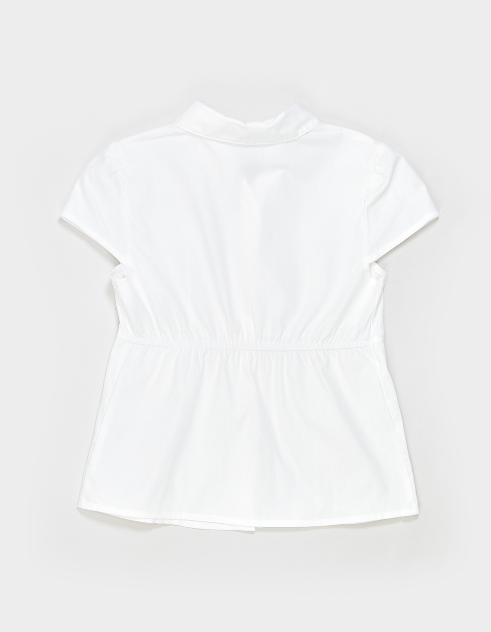 FULL TILT Girls Button Front Top - WHITE