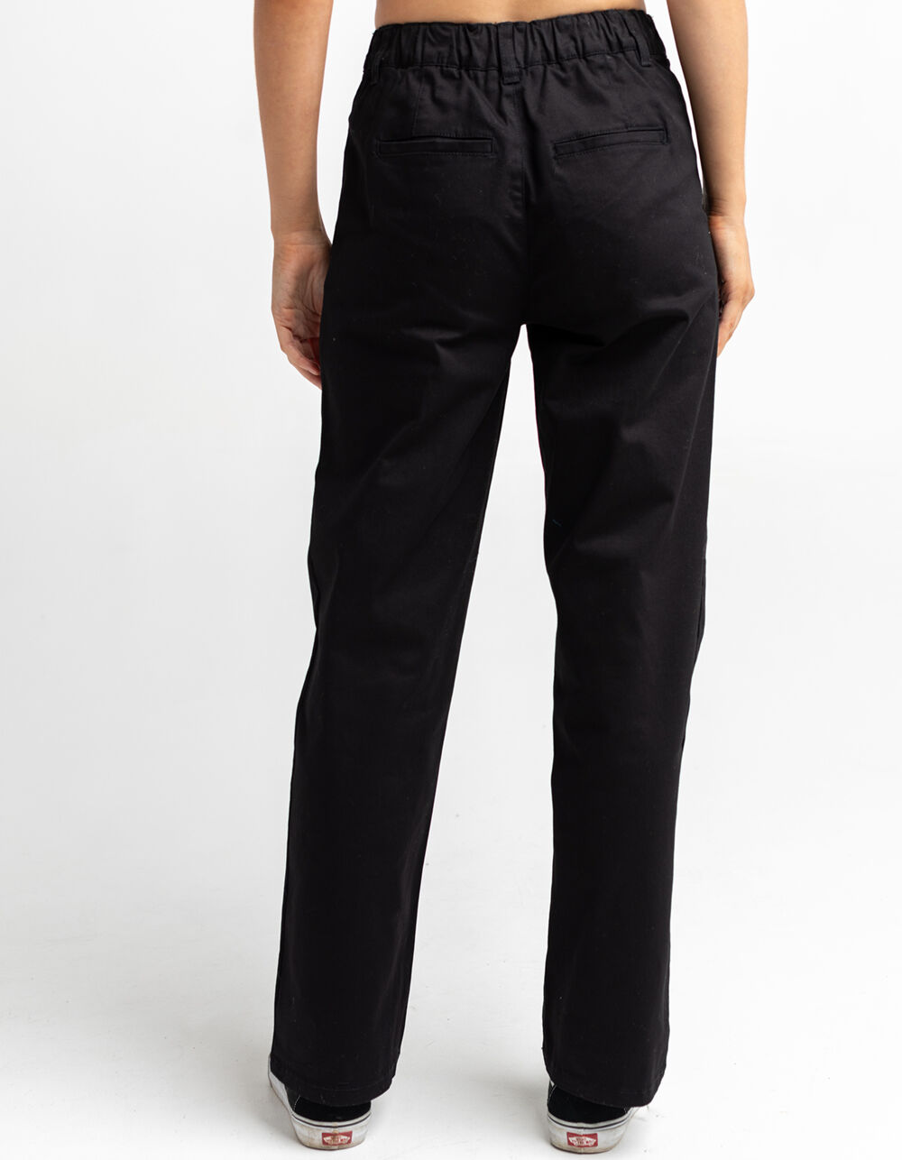 SKY AND SPARROW Womens Pleated Work Pants BLACK Tillys