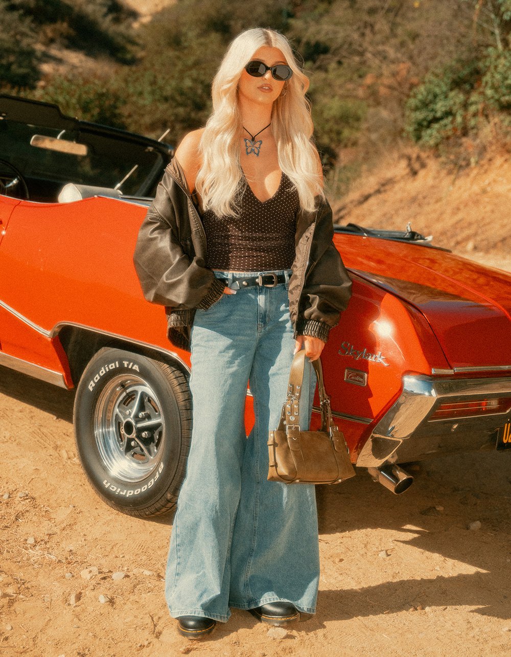 RSQ Womens Low Rise Baggy Jeans - TINTED DENIM