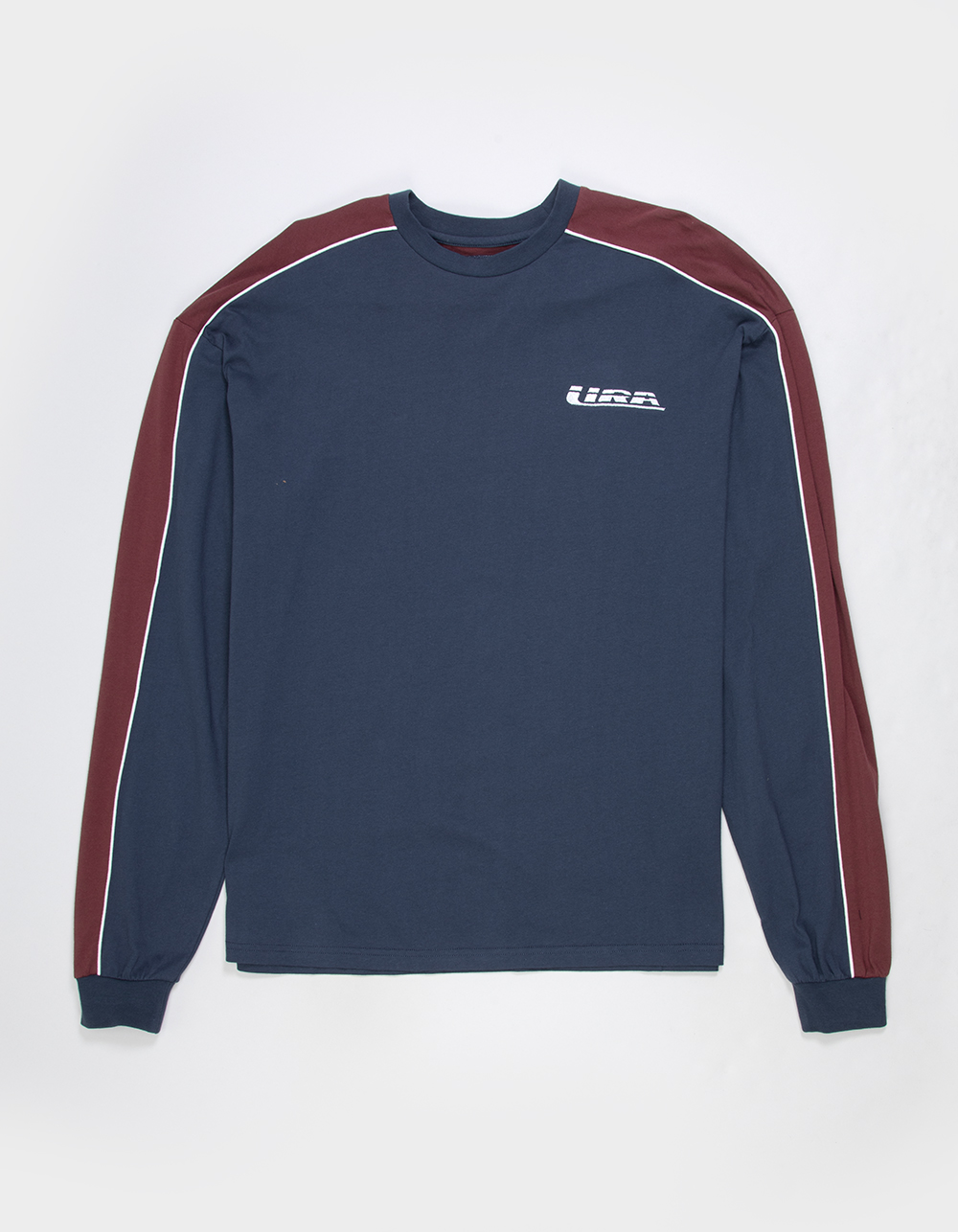 LIRA Dawson Mens Long Sleeve Tee - NAVY COMBO