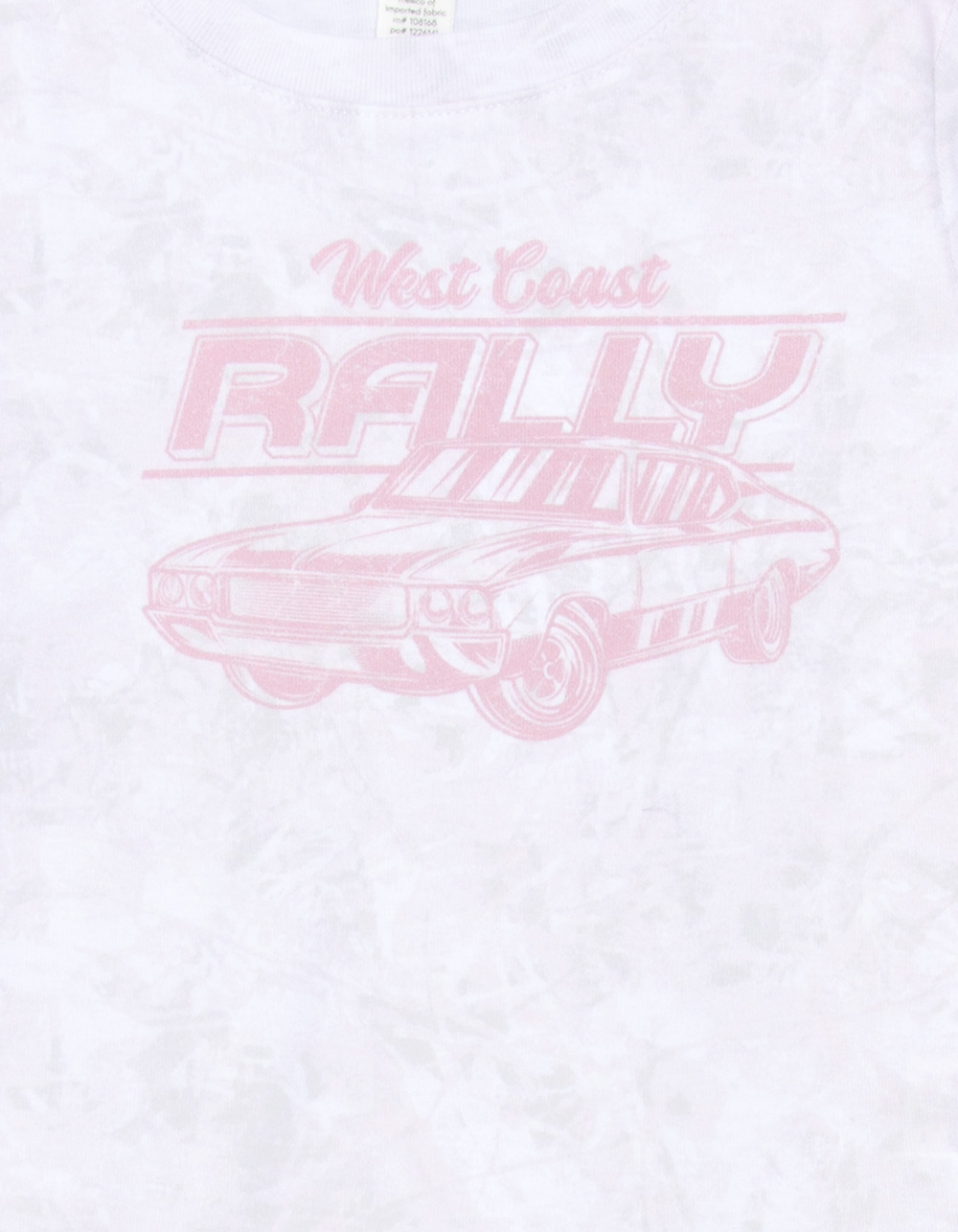 FULL TILT Car Camo Print Girls Tee - PINK COMBO