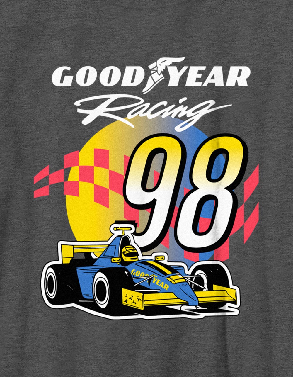 GOODYEAR Racing 98 Unisex Kids Tee - CHARCOAL