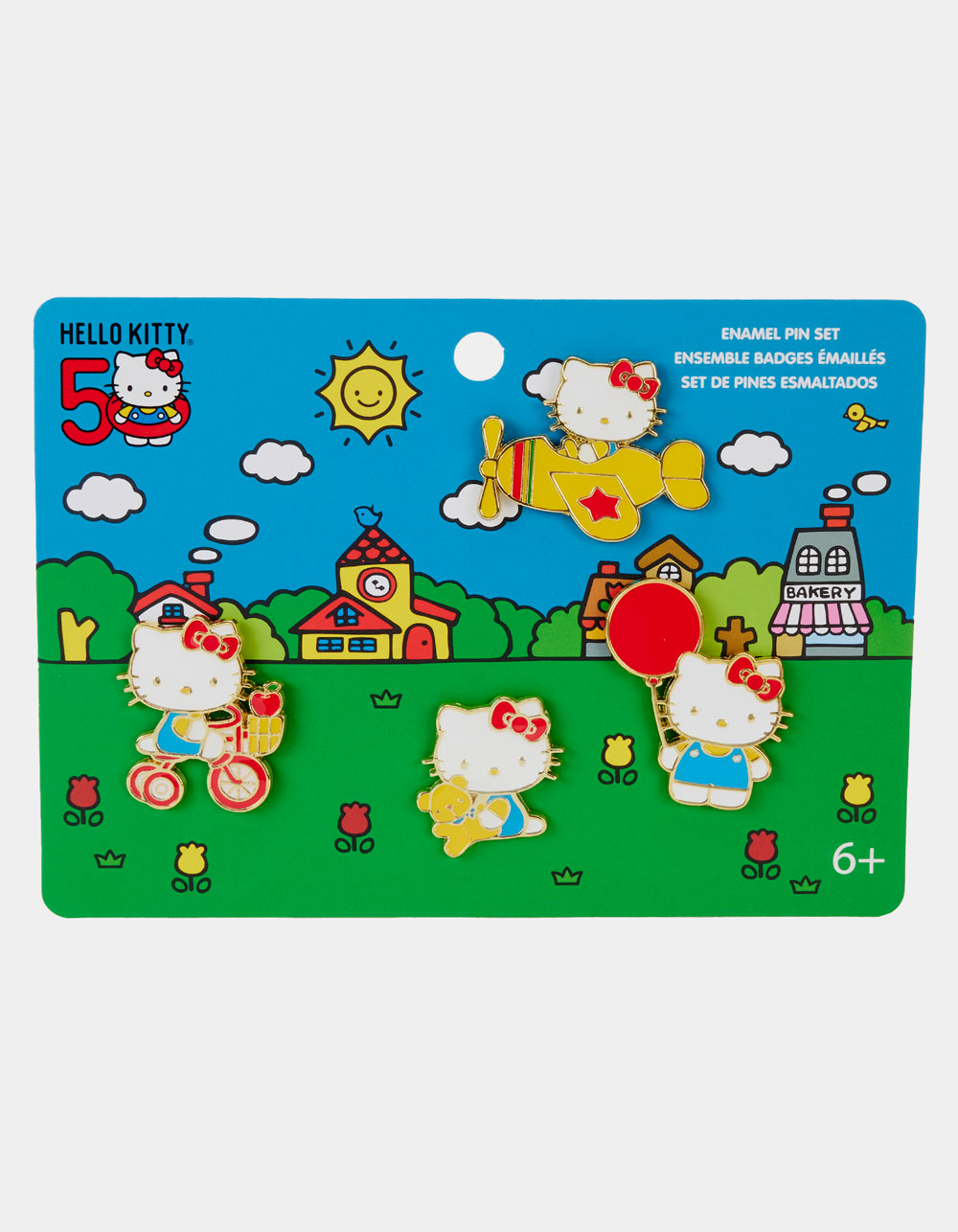 LOUNGEFLY x Sanrio Hello Kitty 50th Anniversary Enamel Pin Set