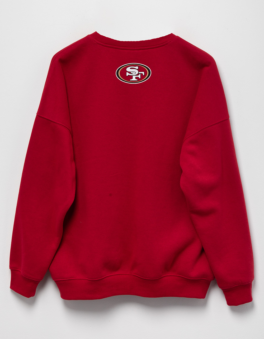 NFL San Francisco 49ers Embroidered Womens Crewneck Sweatshirt