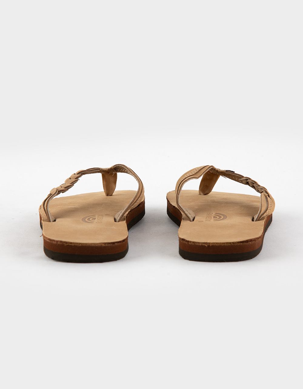 RAINBOW Flirty Braidy Girls Flip Flops - SAND