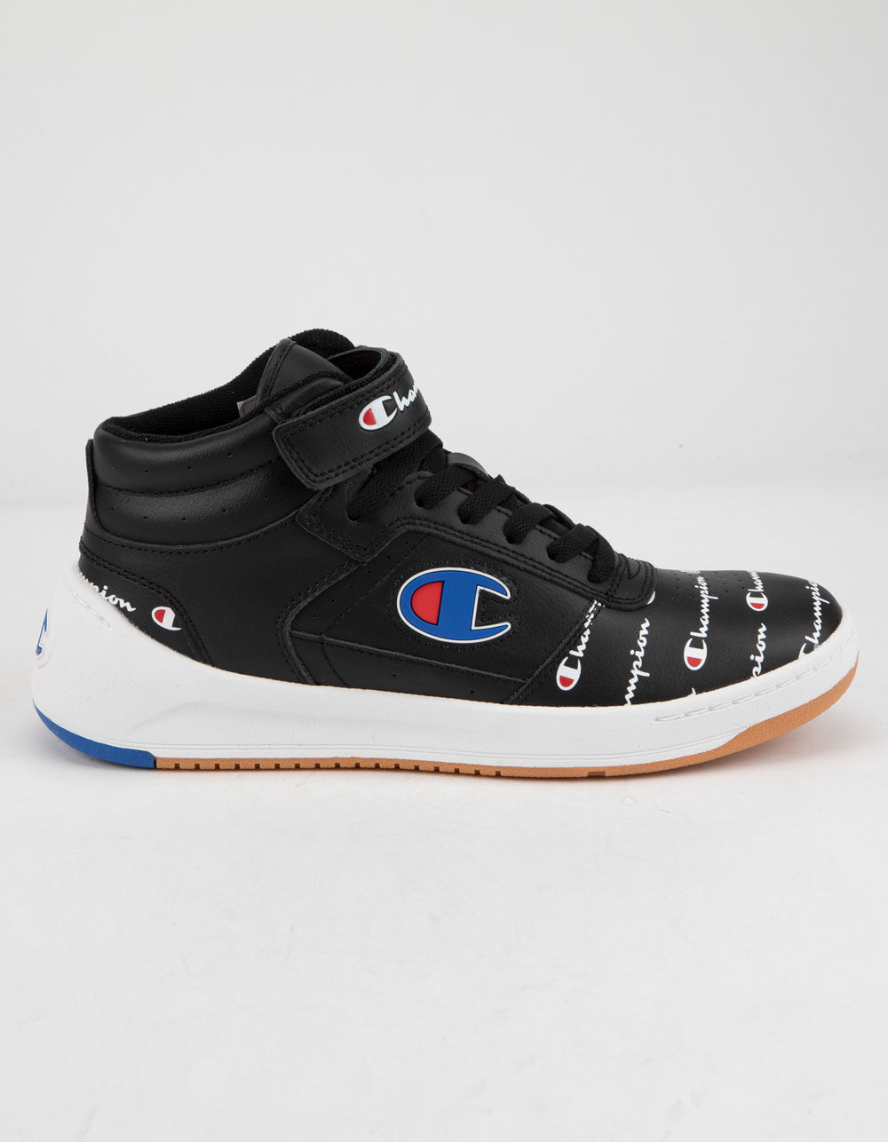 CHAMPION Super C Court Leather Print Black Womens Shoes image number 0