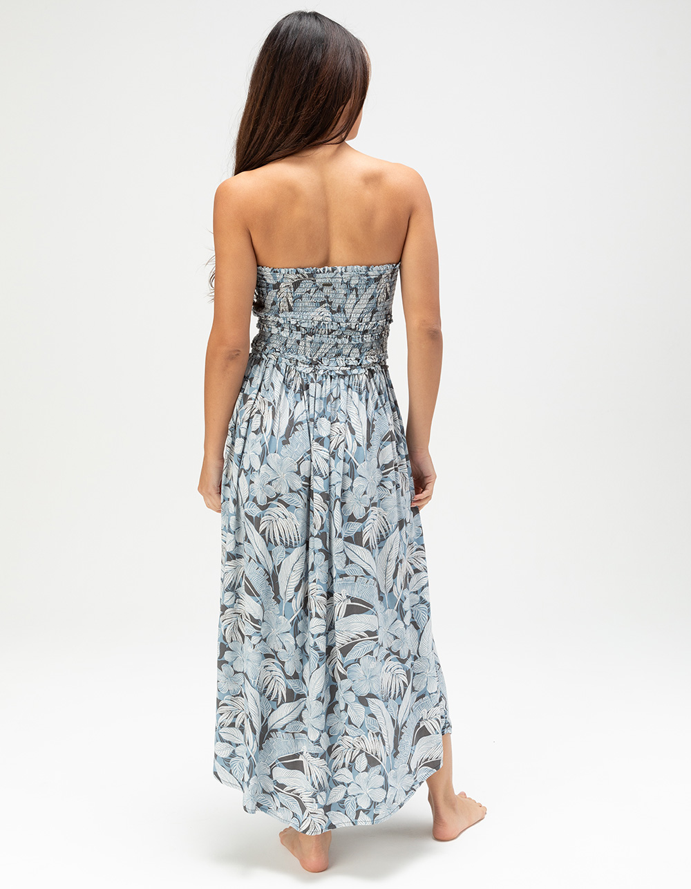 devyn palmetto floral midi dress O'NEILL Devyn Palmetto Floral Midi Dress - Plus In Slate