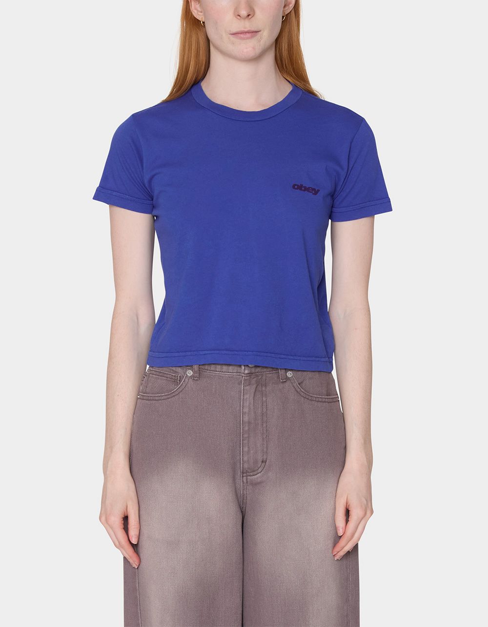 OBEY Speed Kaia Womens Tee - BLUE