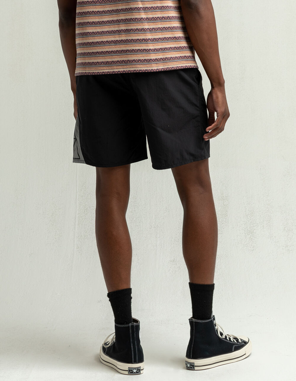 HUF Triple Triangle Mens Black Hybrid Shorts BLACK Tillys