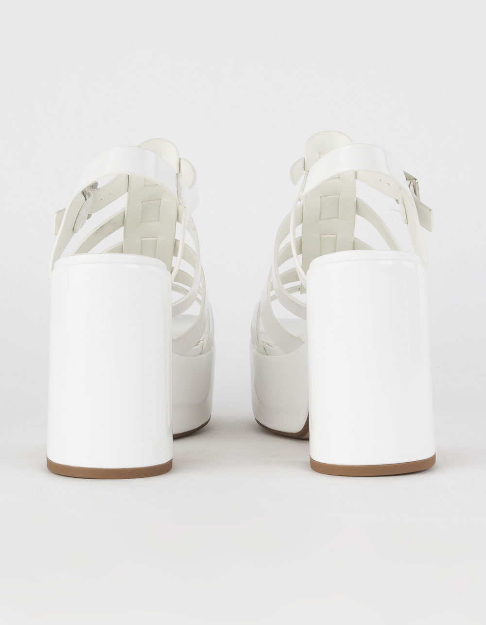 SODA Either Womens Platform Sandals - WHITE
