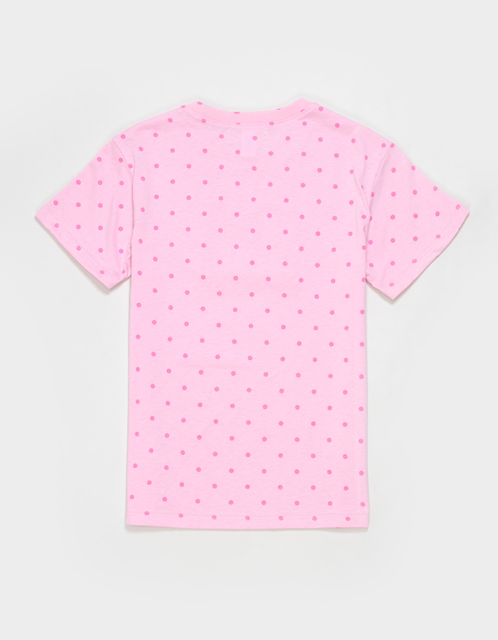 FULL TILT 24 Dot Girls Boyfriend Tee - PINK COMBO