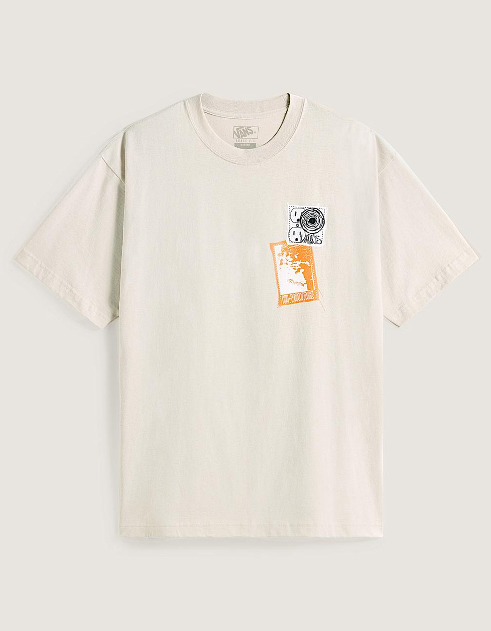 VANS Punk Patch Mens Tee - TAUPE