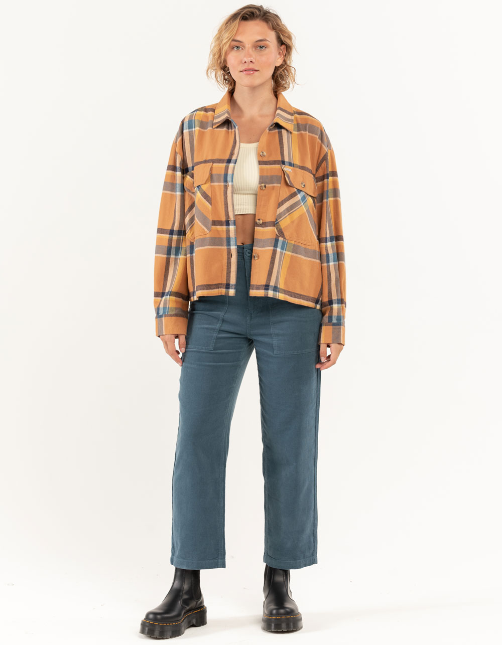 BRIXTON Bowery Womens Flannel - BROWN COMBO | Tillys