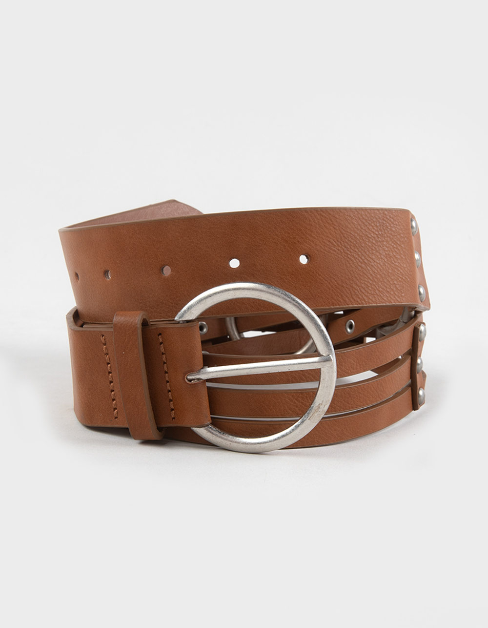 3 Strap Circle Belt - KHAKI