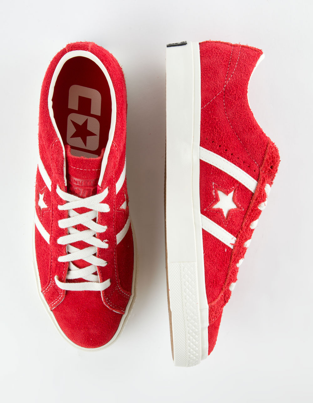 CONVERSE One Star Academy Pro Suede Shoes - RED/WHITE