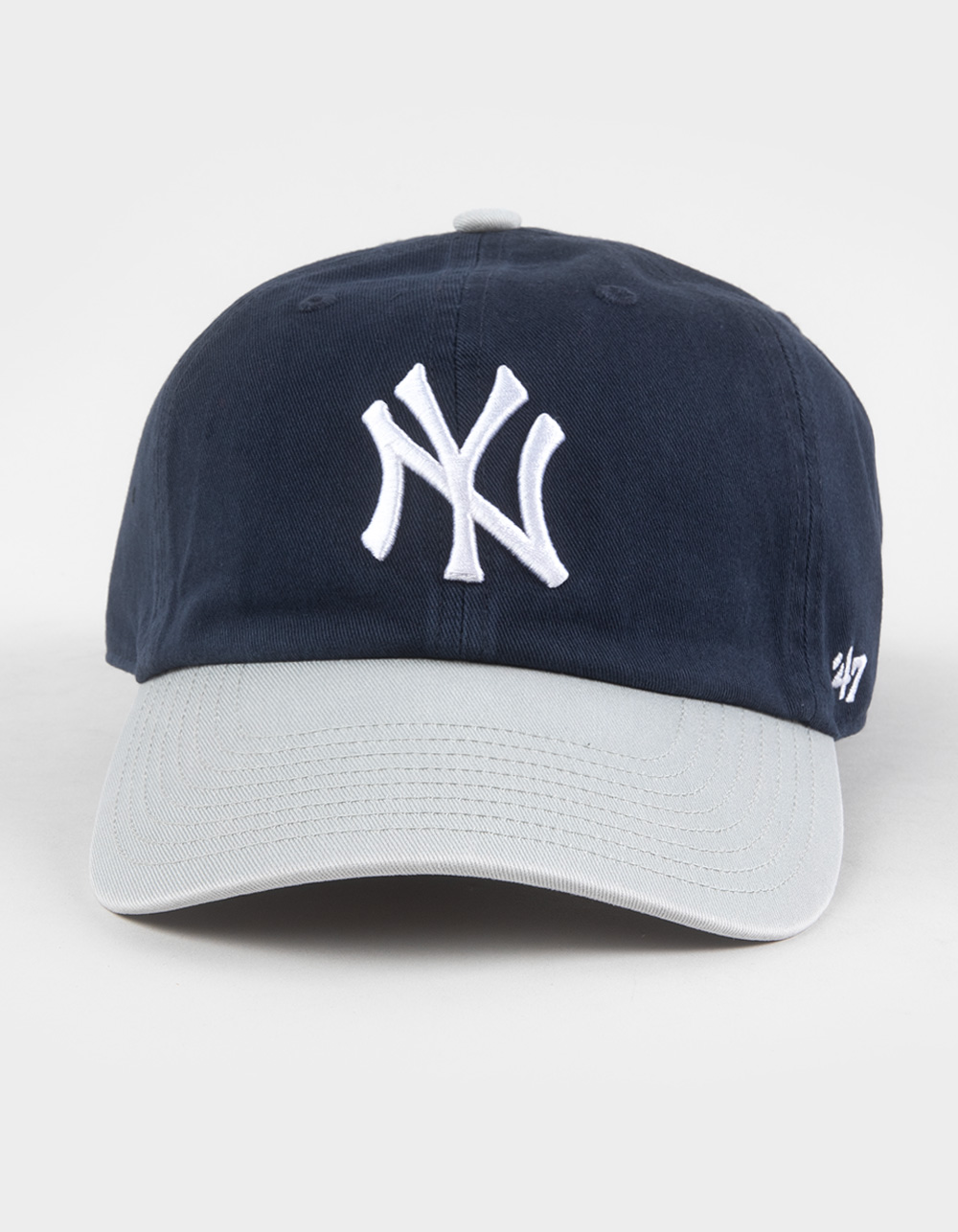 47 BRAND New York Yankees Two Tone '47 Clean Up Strapback Hat - BLUE COMBO