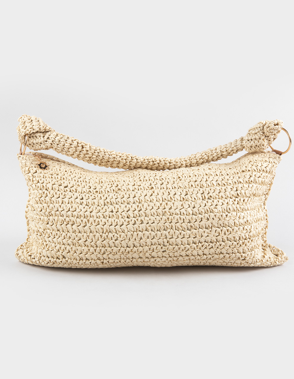 Straw Shoulder Bag - NATURAL