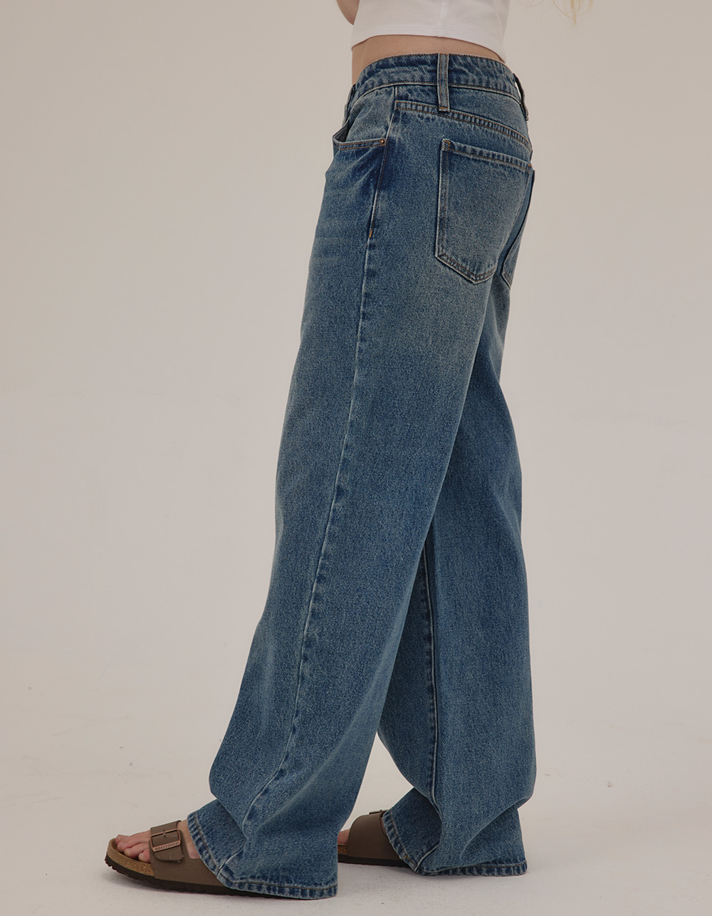 RSQ Womens Low Rise Original Baggy Jeans - DARK TINT