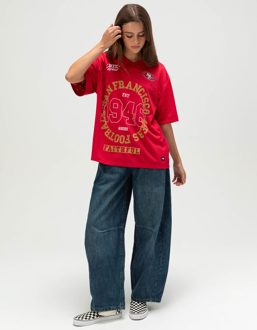 THE WILD COLLECTIVE San Francisco 49ers Womens Jersey - RED