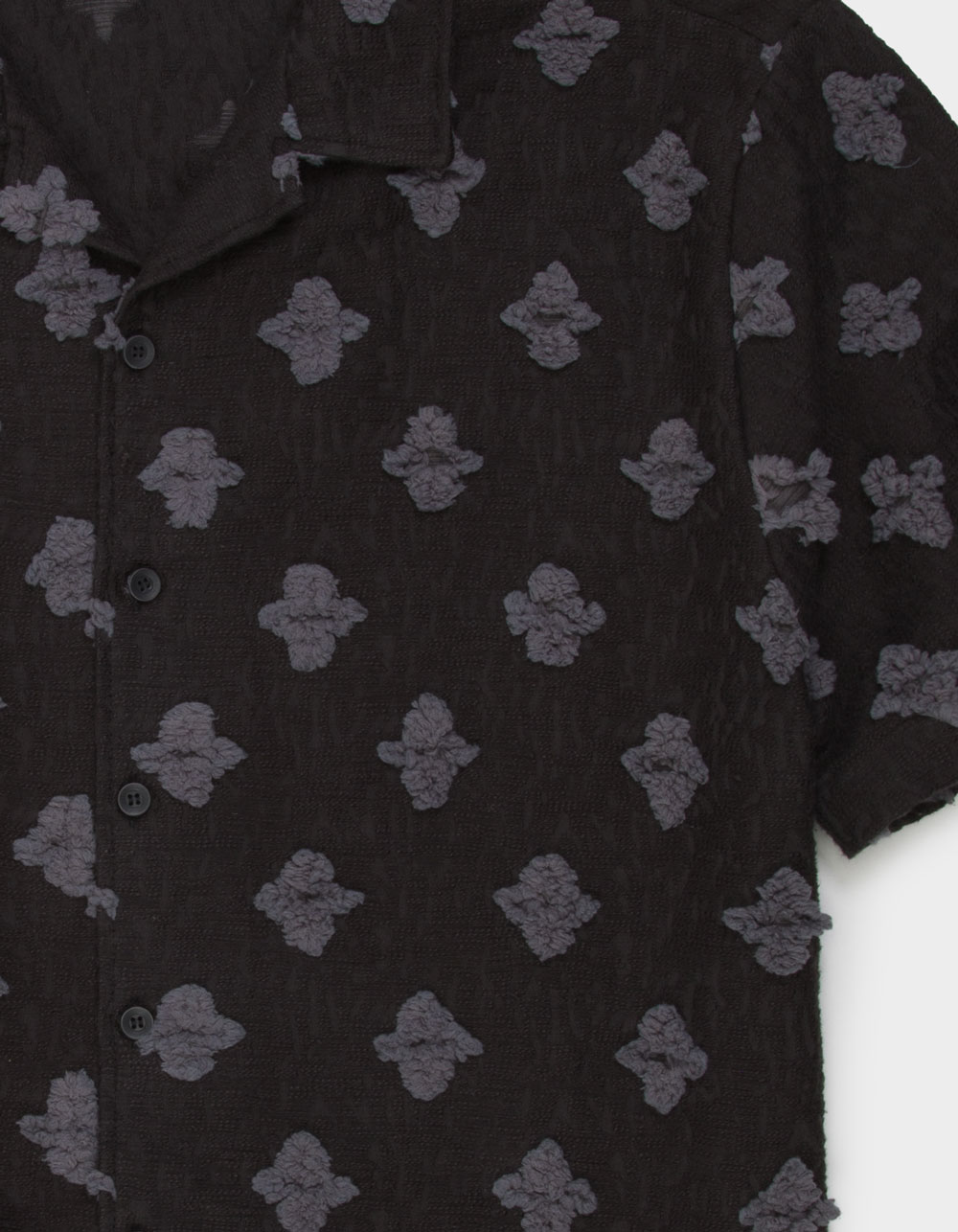 RSQ Mens Textured Camp Shirt