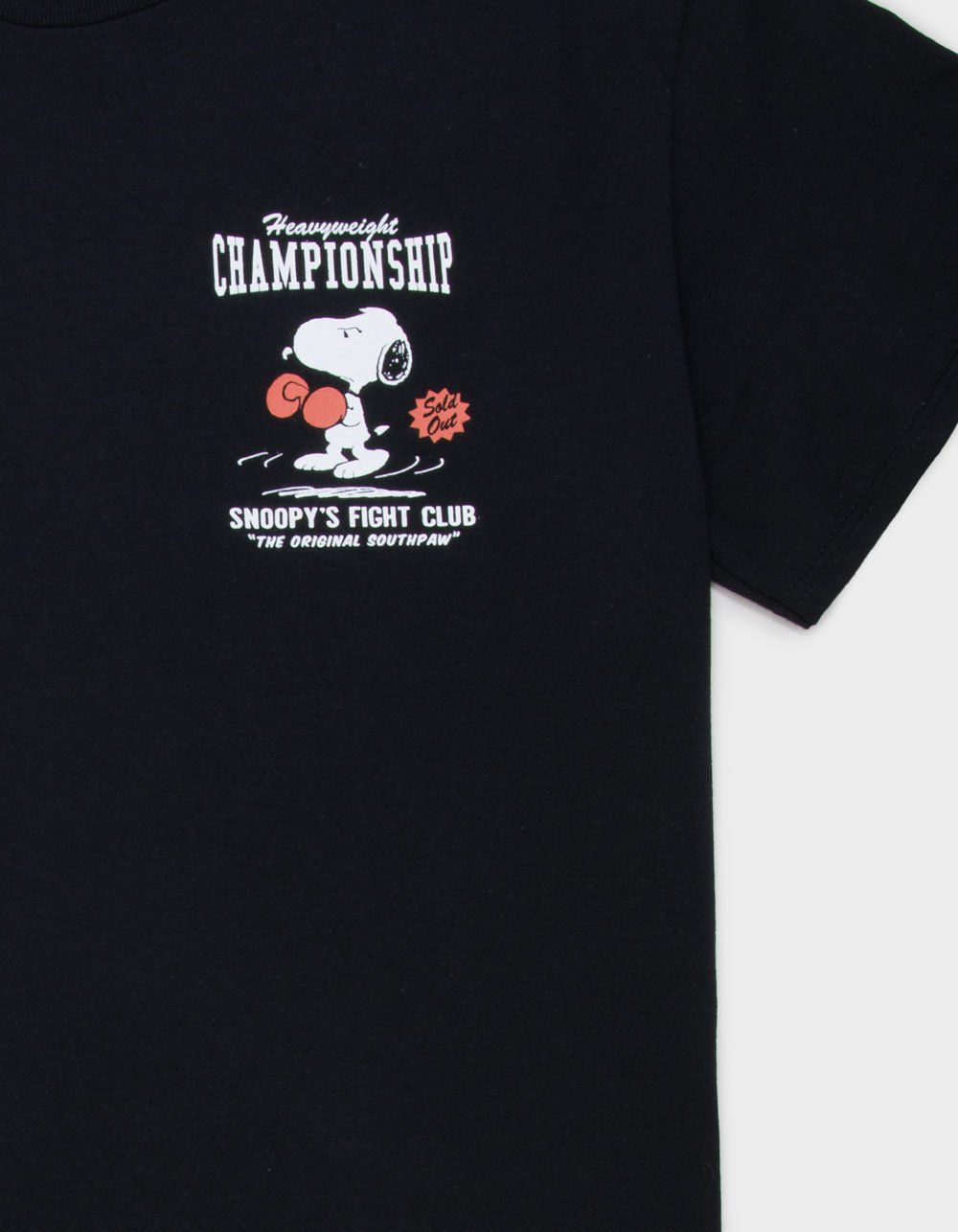 RIOT SOCIETY x Peanuts Fight Club Mens Tee - BLACK
