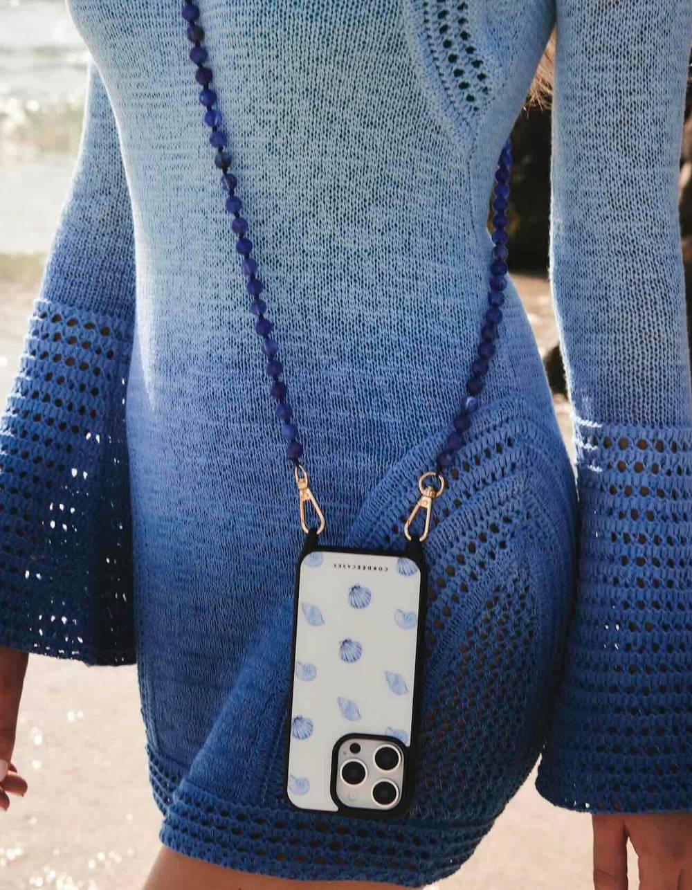 CORDEE CASES Blue Lagoon iPhone Pro MagSafe Chain Set