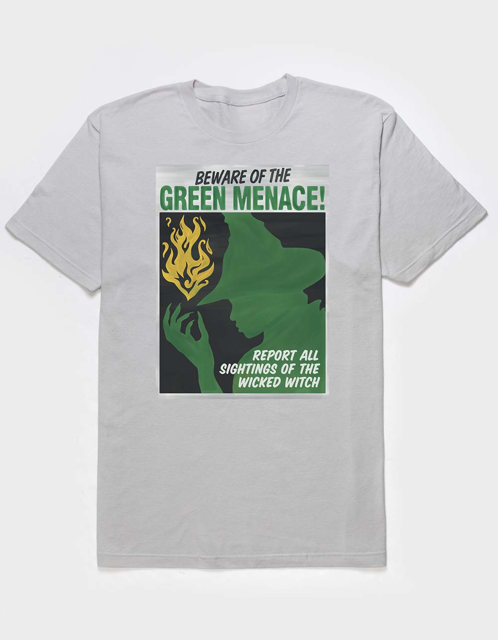 WICKED Green Menace Unisex Tee - SILVER