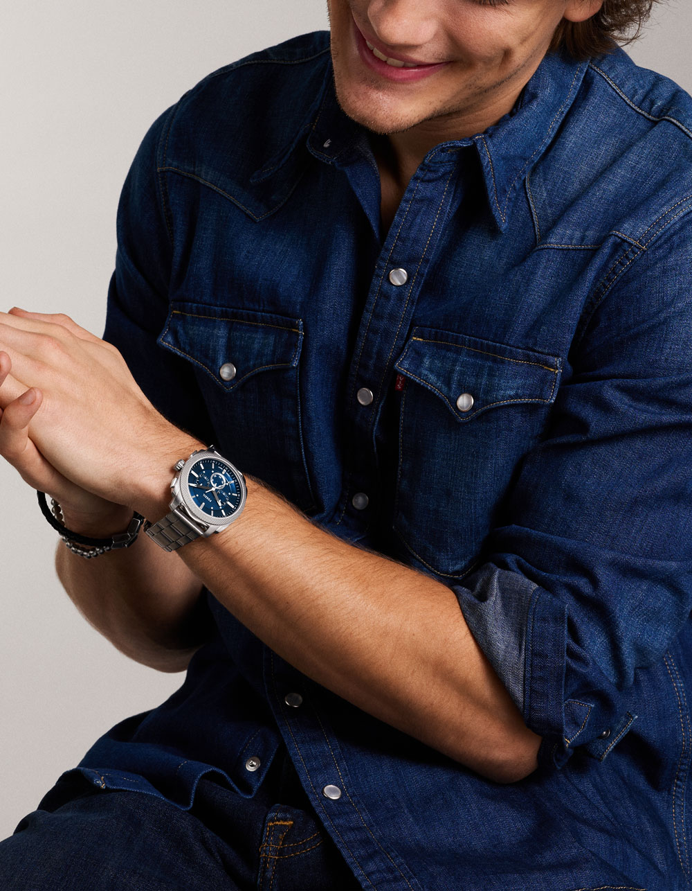 FOSSIL Machine Watch - SILVER