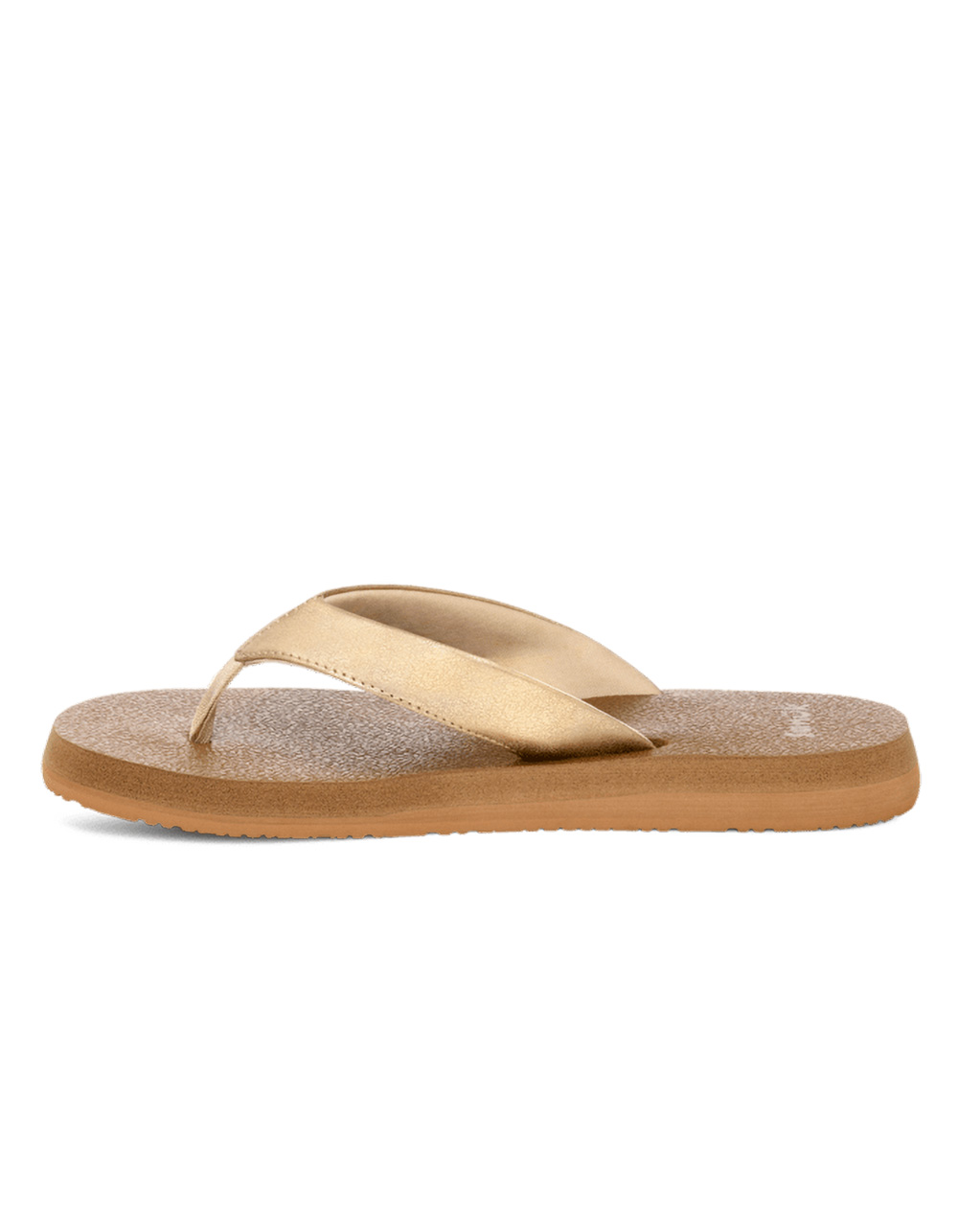 SANUK Yoga Mat II Metallic Womens Flip Flops - CHAMPAGNE