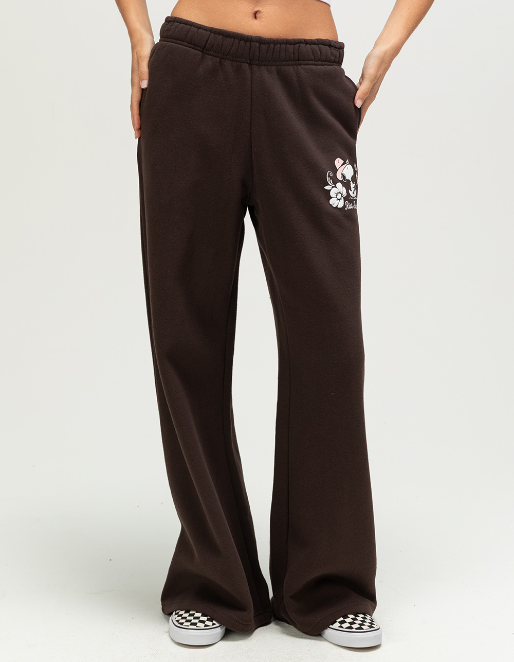 RIOT SOCIETY x Peanuts Hibiscus Womens Sweatpants - BROWN