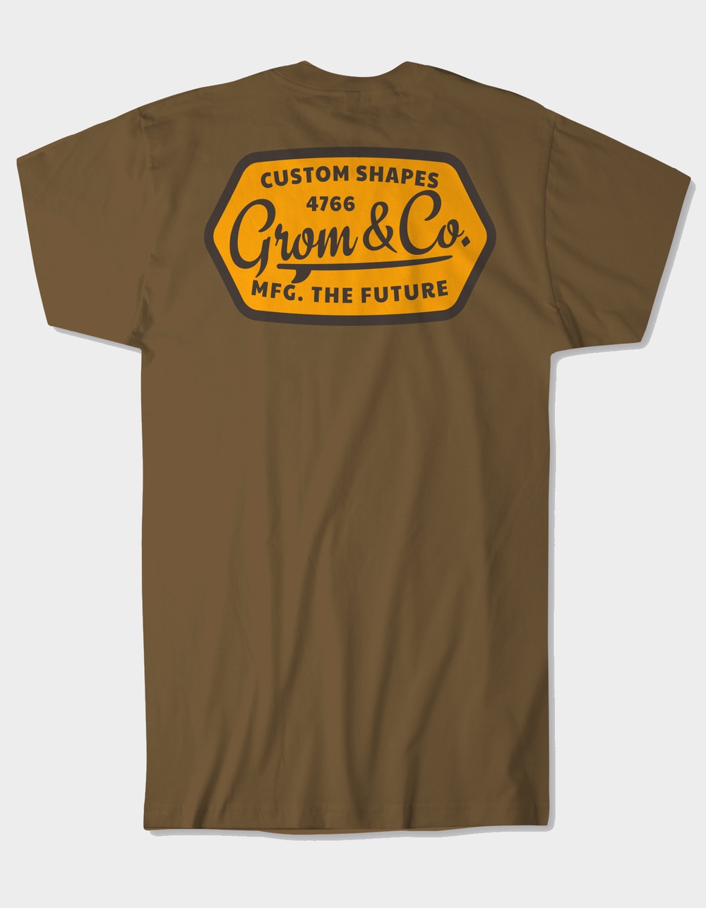 GROM Custom Shapes Boys Tee - BROWN