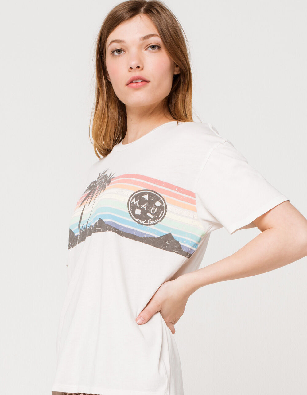 MAUI AND SONS Hi Groove Womens Tee - WHITE | Tillys