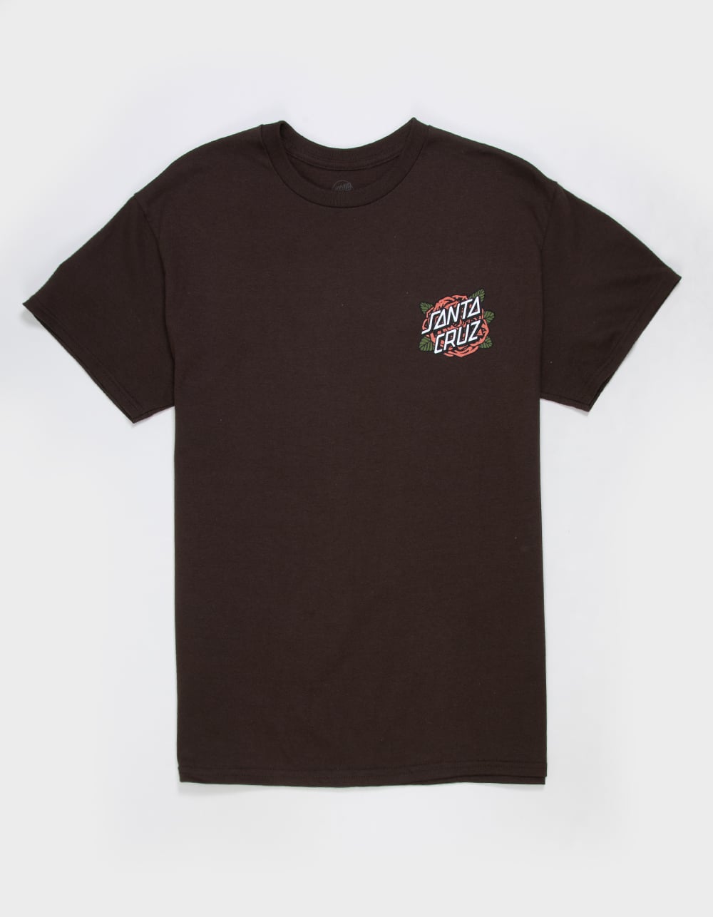 SANTA CRUZ Rose Dot Mens Tee - BROWN