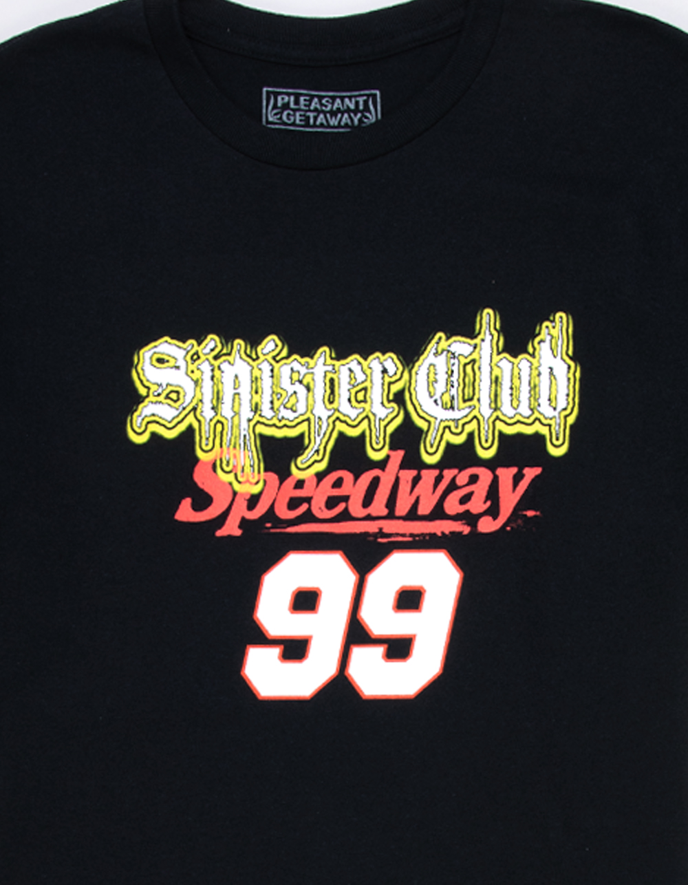PLEASANT GETAWAY Sinister Club Mens Tee - CHARCOAL