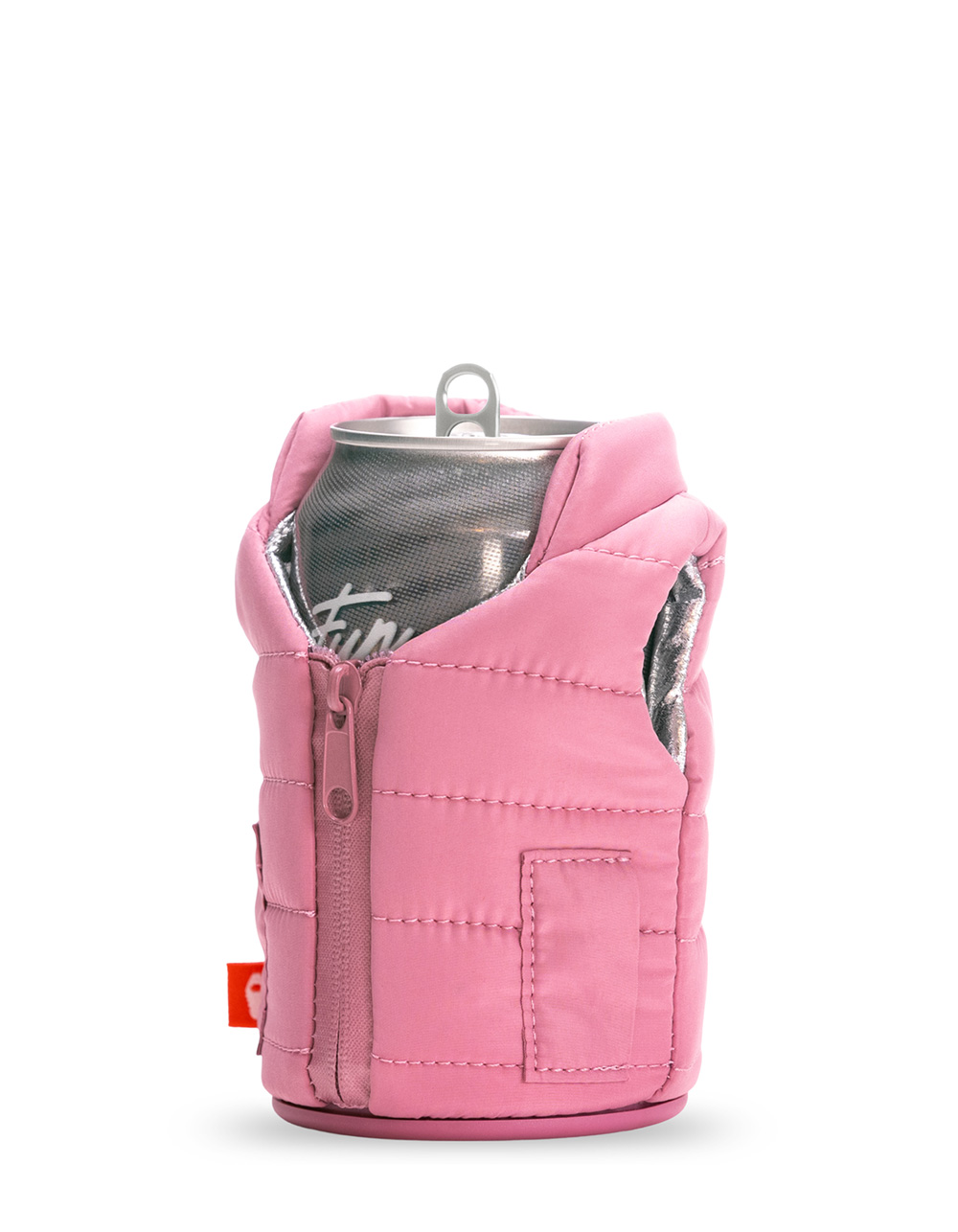 PUFFIN DRINKWEAR The Puffy Vest 12 oz Can Cooler - DUSTY PINK