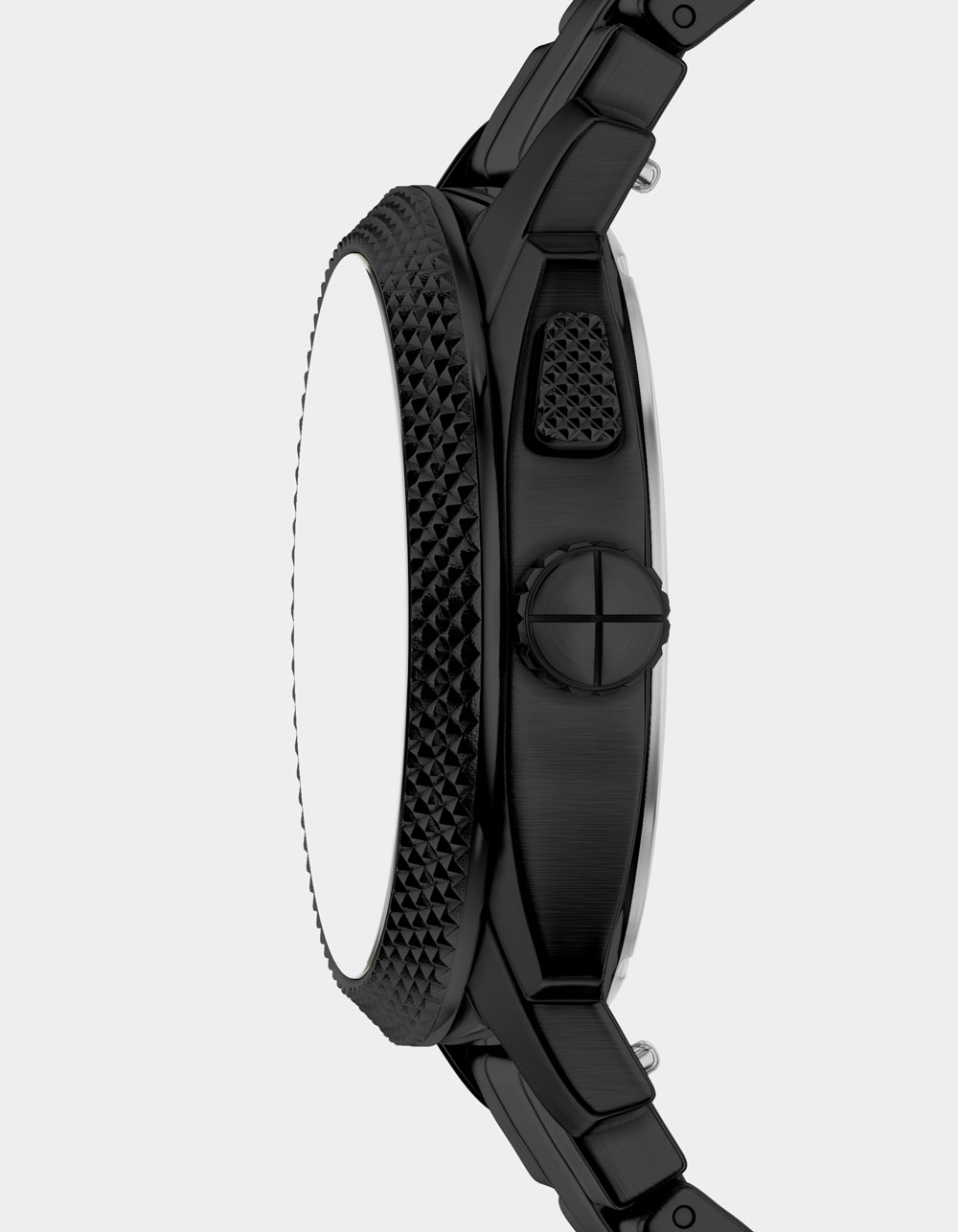 FOSSIL Machine Big Tic Black Stainless Steel Watch - BLACK