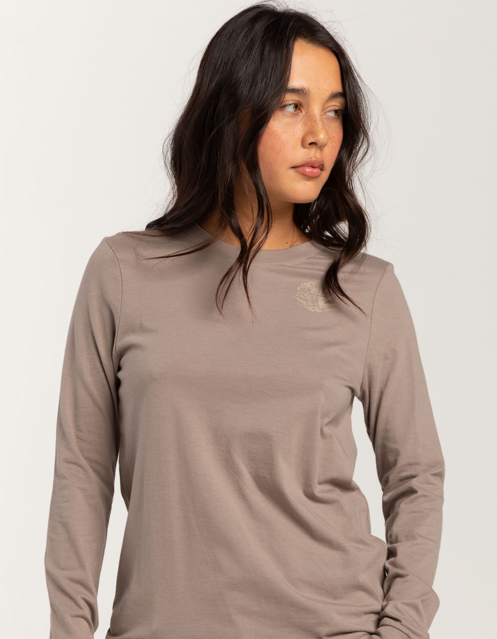 FOX Sensory Womens Long Sleeve Tee - TAUPE